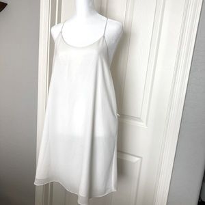 White medium shift dress